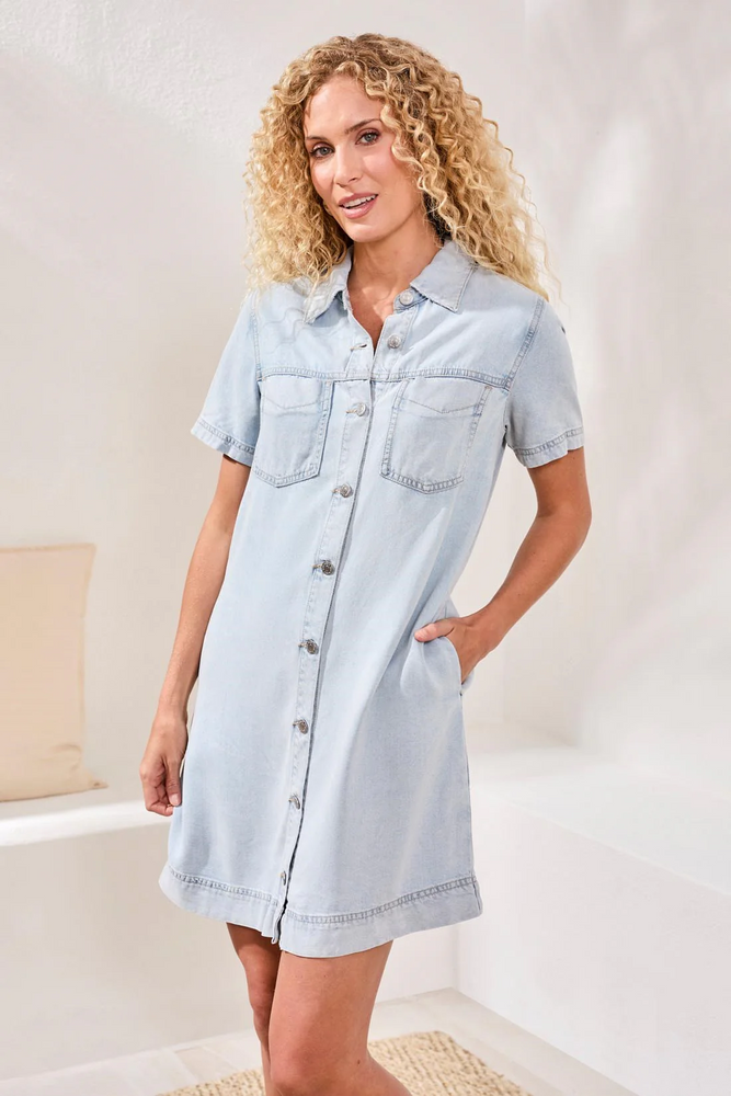 Denim Shirt Dress – Accent's Novato