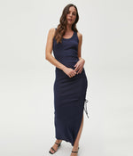 Marine Maxi Dress with Tie