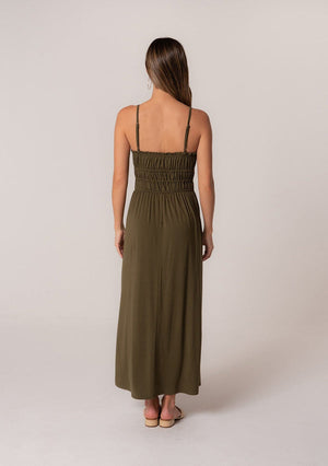Smocked Waist Maxi Dress