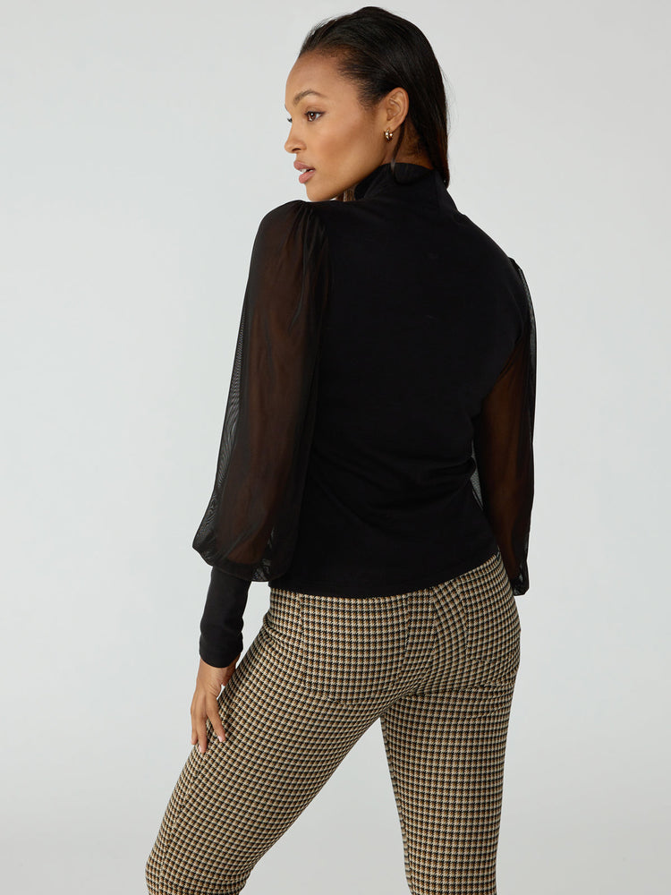 Mesh Sleeve Top