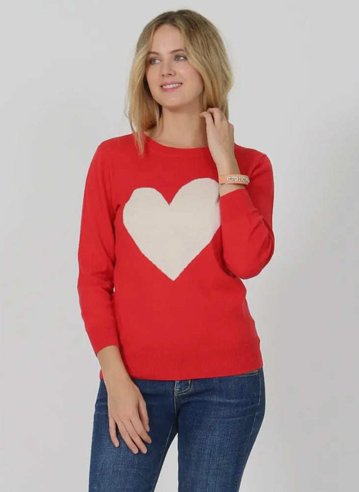 
            
                Load image into Gallery viewer, Heart Pullover Sweater
            
        
