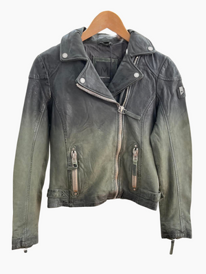 Karyn Leather Jacket Jade