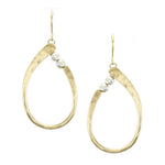 Oval Ring Earring with Beads - Accent's Novato