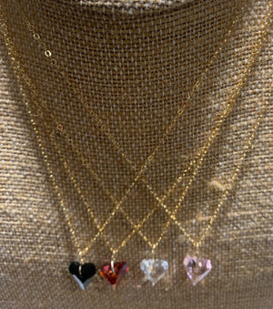 
            
                Load image into Gallery viewer, Swarovski Crystal Heart Necklace
            
        