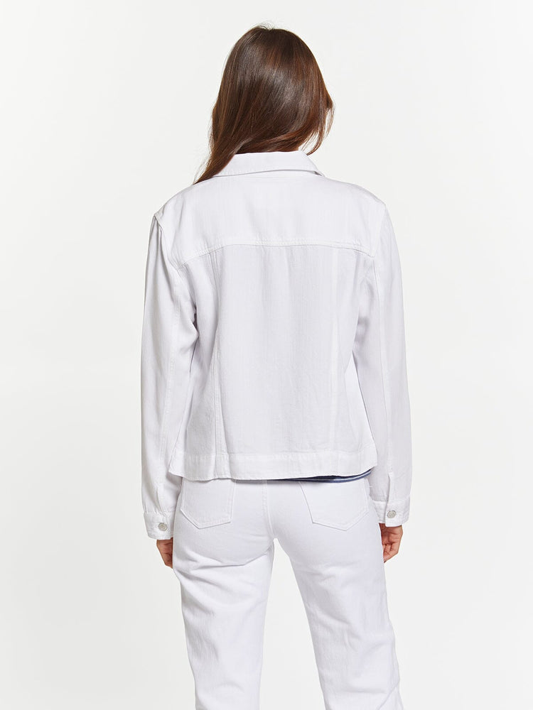 White Tencel Jean Jacket