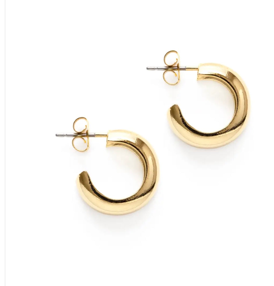 
            
                Load image into Gallery viewer, Demure Huggie Hoops - Accent&amp;#39;s Novato
            
        