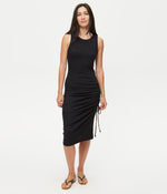 Hope Ribbed Midi Dress with Tie
