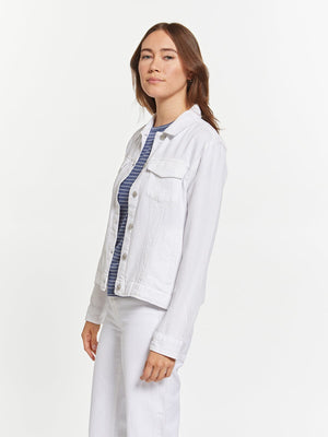 White Tencel Jean Jacket
