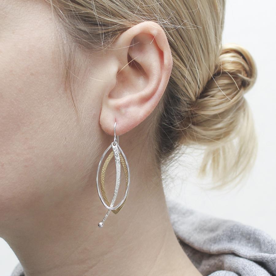 
            
                Load image into Gallery viewer, Layered Oval and Pendulum Earring - Accent&amp;#39;s Novato
            
        