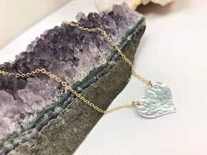 
            
                Load image into Gallery viewer, Hammered Heart Necklace
            
        