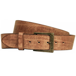 Curved Leather Belt