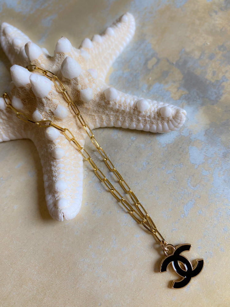 Small Link Necklace with Vintage Chanel Charms – Accent's Novato