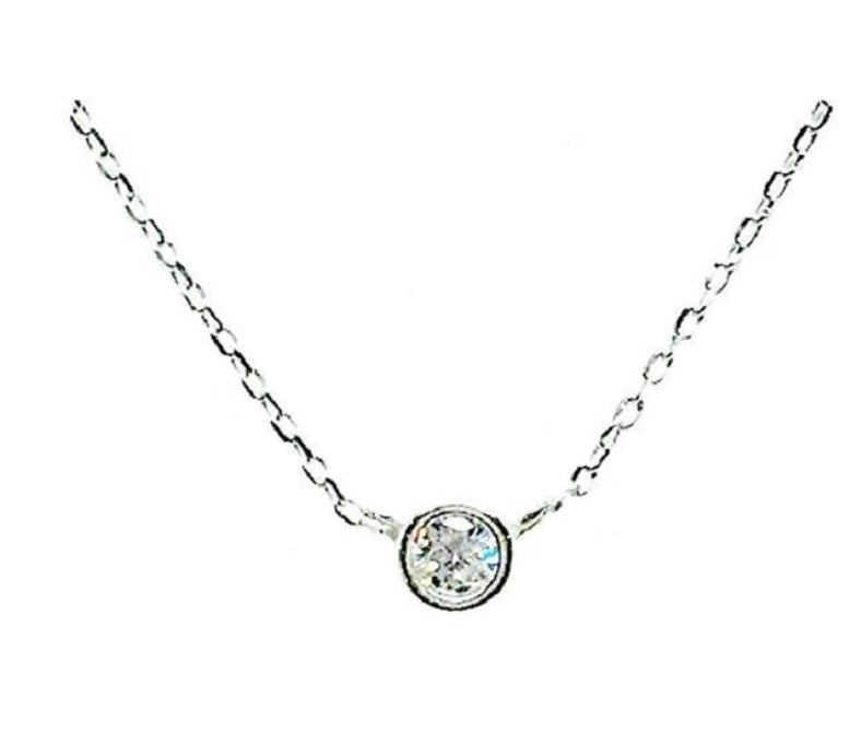 Crystal Bezel Necklace