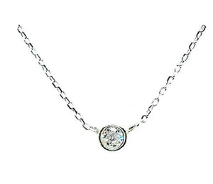 Crystal Bezel Necklace