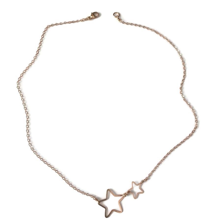 2 Small Stars Necklace
