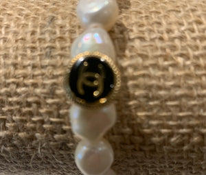 Chanel clearance button bracelet