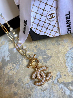 chanel cc pendant necklace