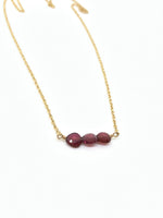 Three Stone Necklace - Accent's Novato