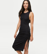 Hope Ribbed Midi Dress with Tie