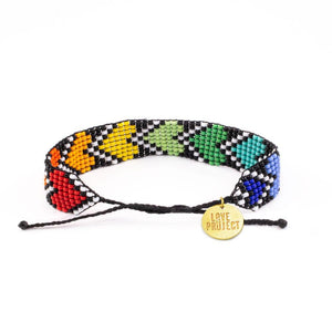 Rainbow River Hearts Bracelet