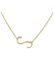 Gold Vermeil Initial Necklace - Accent's Novato