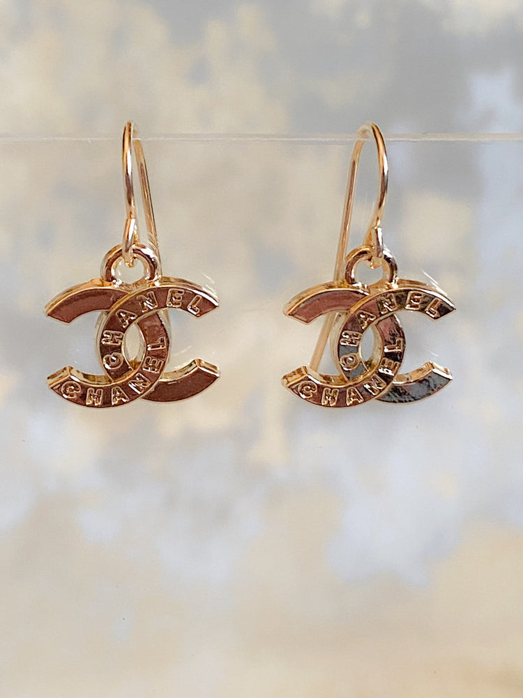 Large Vintage Chanel Charm drop Earrings