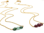 Three Stone Necklace - Accent's Novato