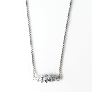 Herkimer Bar Necklace