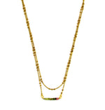 Gemstone Bar Necklace