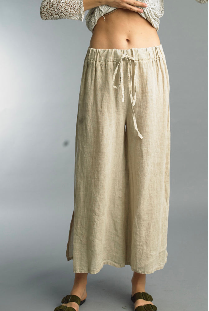 Wide Leg Linen Pant - Accent's Novato