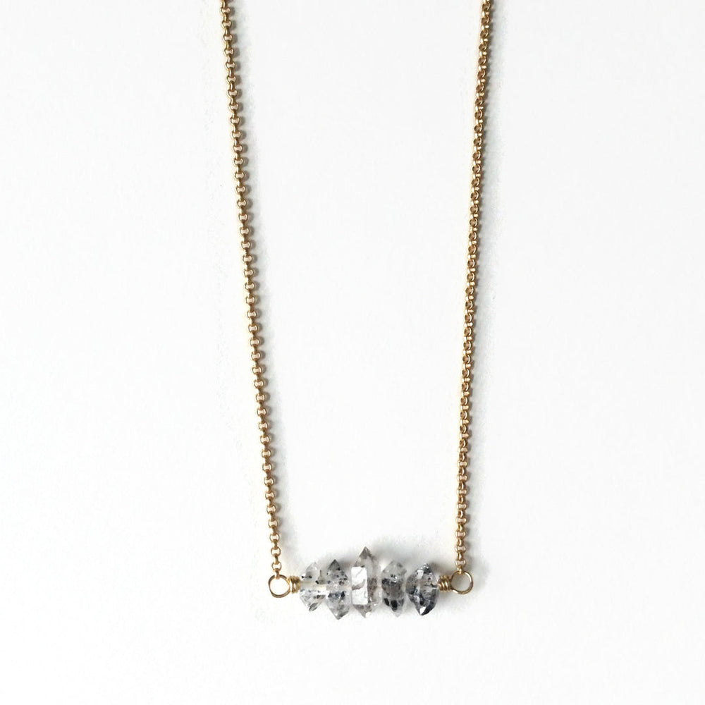 Herkimer Bar Necklace