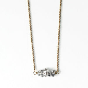 
            
                Load image into Gallery viewer, Herkimer Bar Necklace
            
        
