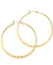 
            
                Load image into Gallery viewer, Gold Hammered Hoops 2 “ - Accent&amp;#39;s Novato
            
        