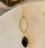 Tigers Eye Marquise Necklace