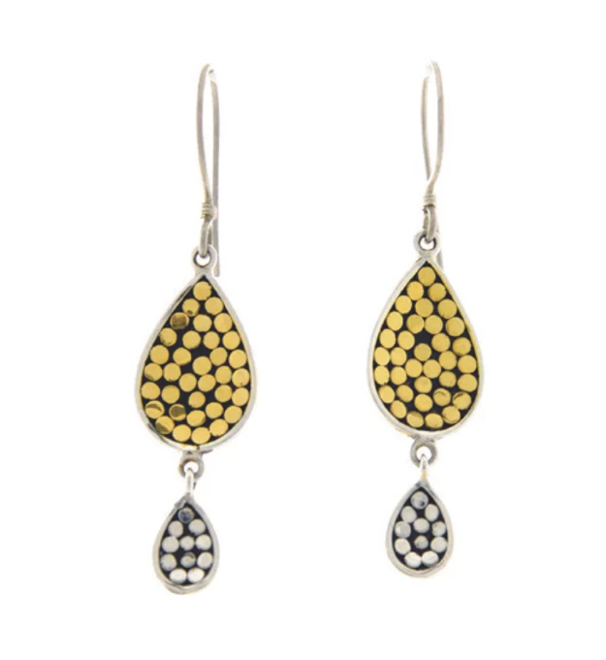 Be A Light Concave Teardrop Earrings - Accent's Novato