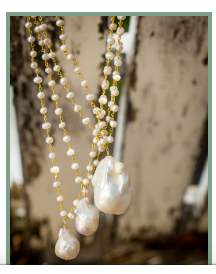 
            
                Load image into Gallery viewer, Tiburon Baroque Pearl Necklace - Accent&amp;#39;s Novato
            
        