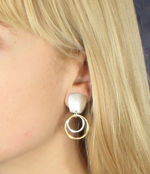 Tapered Square with Rings Earring - Accent's Novato