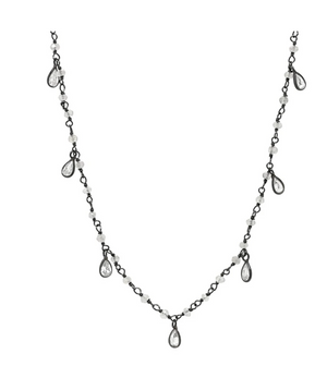 CZ Teardrop Necklace - Accent's Novato