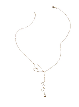 Sliding Hearts Necklace