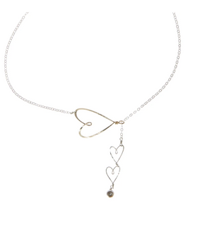 Sliding Hearts Necklace