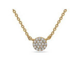 Small Crystal Pave Necklace
