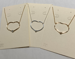 Riveted Heart Necklace Small