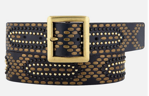 Studded Leather Belt
