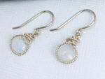 Braided Gemstone Earrings