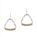 Wire Wrapped Rounded Triangle Ring Wire Earring - Accent's Novato